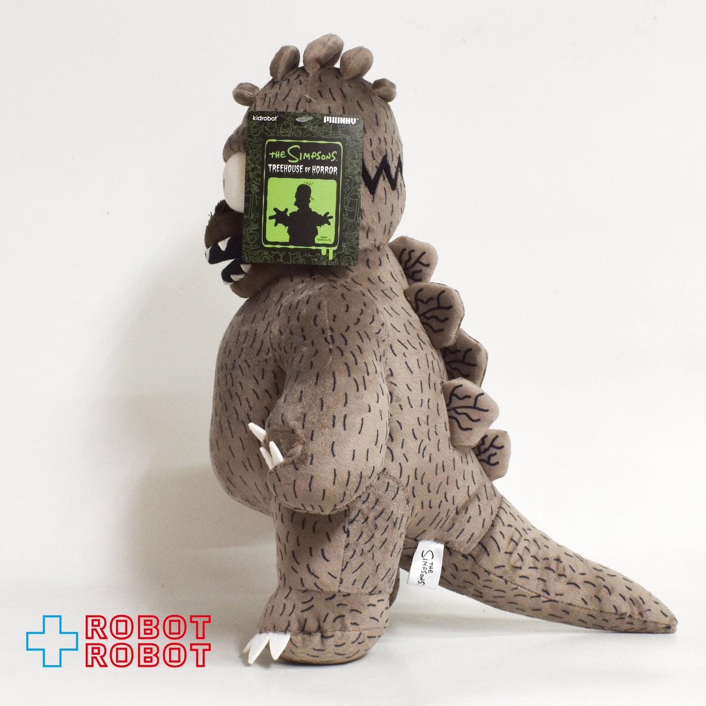 キッドロボットシンプソンズ シンプソンズ テラーハウス・オブ・ホラー ホーマージラ プラッシュ 紙タグ付き