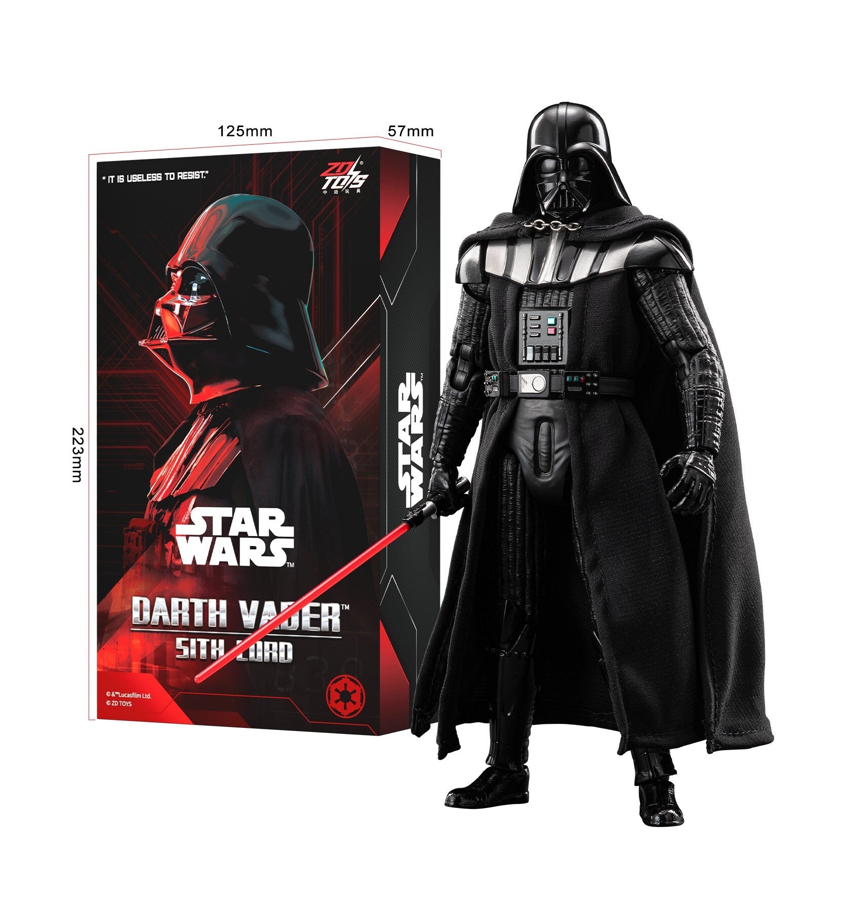 ダース・ベイダー アクションフィギュア ZD TOYS スター・ウォーズ ダース・ベイダー アクションフィギュア 未