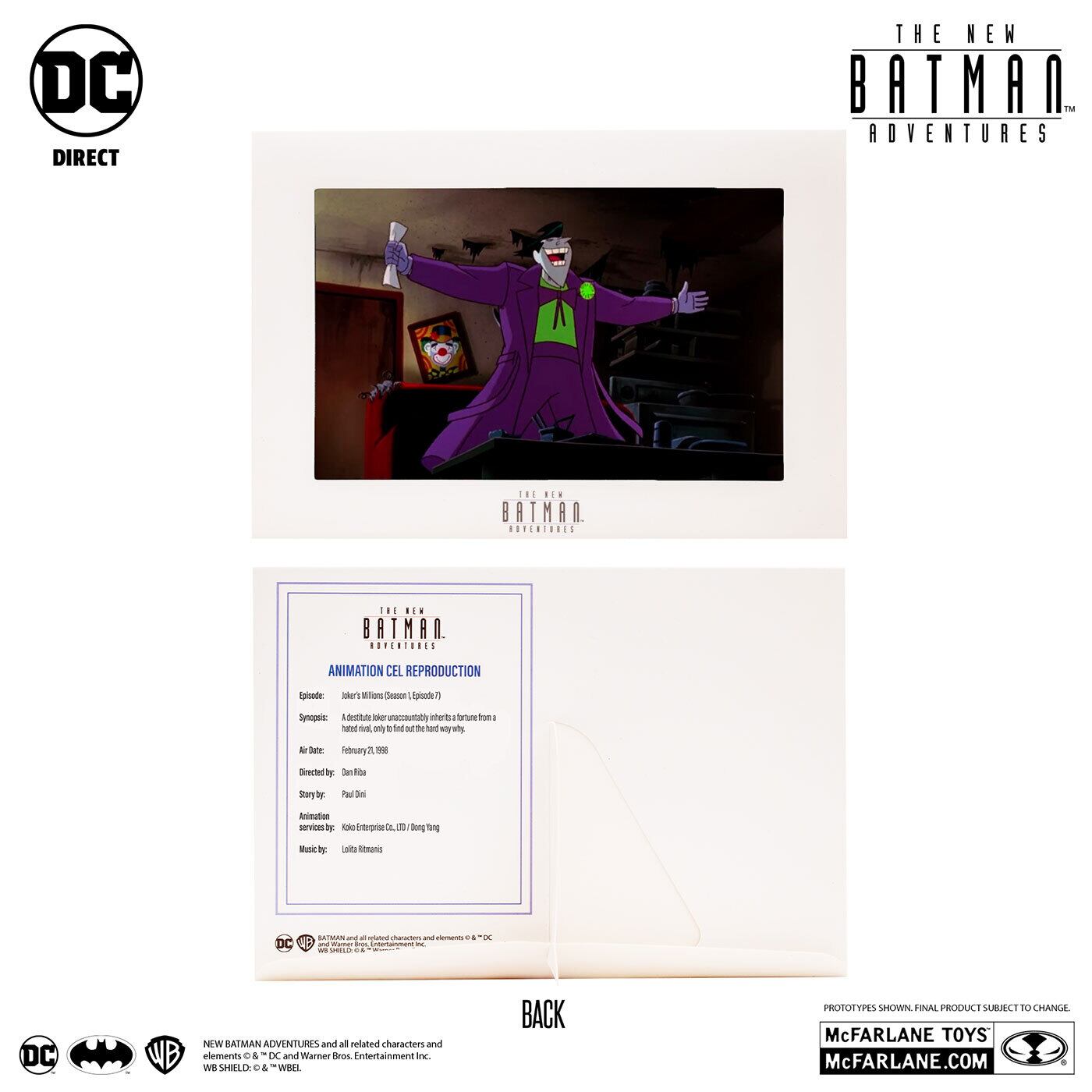 マクファーレン・トイズ DCダイレクト バットマン アニメイテッド ニュー・バットマン・アドベンチャーズ #13 ジョーカー 6インチ アクションフィギュア 国内版 未開封