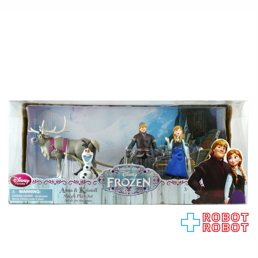 ディズニーストア アナと雪の女王 アナ & クリストフ ソリ プレイセット フィギュアリン 未開封
