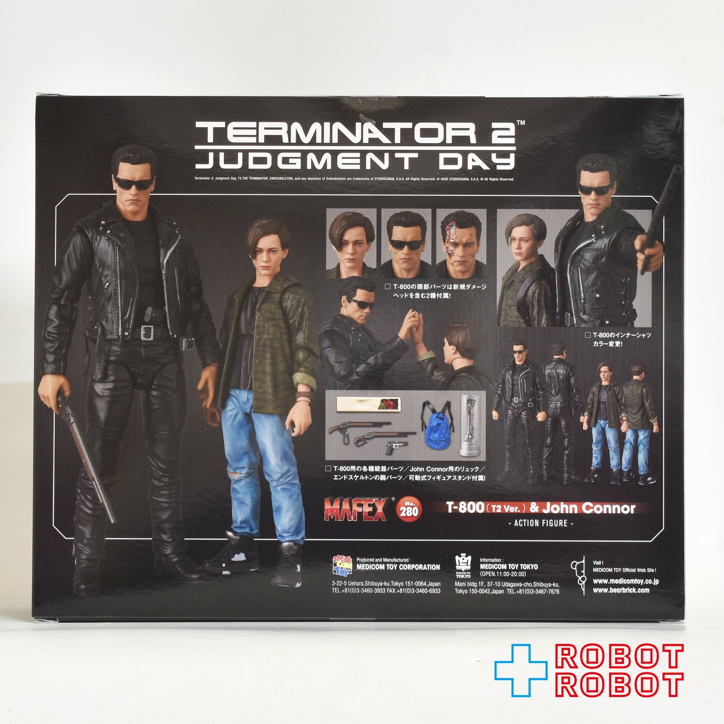 メディコム・トイ MAFEX マフェックス No.280 ターミネーター 2 T-800 & ジョン・コナー アクションフィギュア 未開封