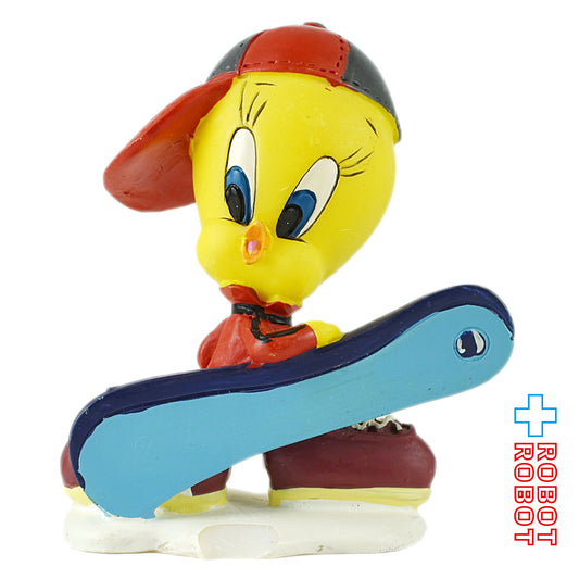 ルーニー・テューンズ トゥイーティー スノウボード フィギュアリン ※難有り