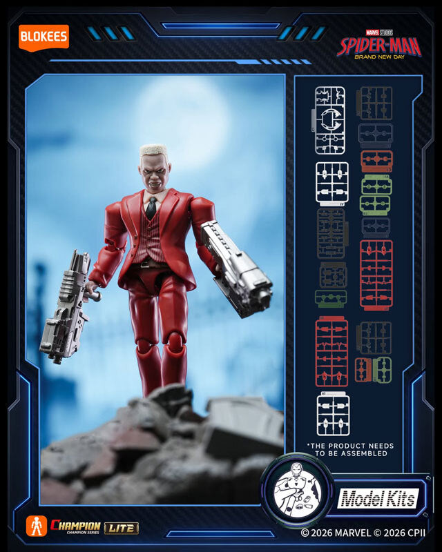 ブロッキーズ マーベル スパイダーマン ブランド・ニュー・デイ チャンピオンクラス・ライト バージョン 01 モデルキット 未開封