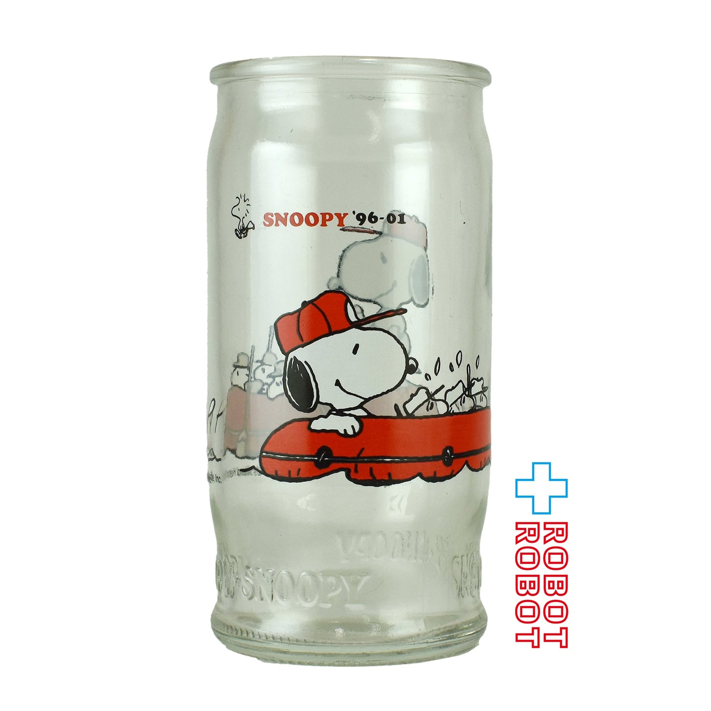 ピーナッツ・ギャング スヌーピー '96-01 ガラス 空き瓶 カップ グラス