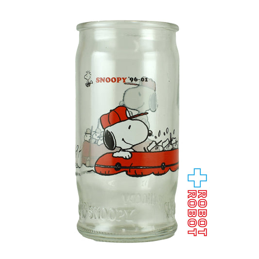 ピーナッツ・ギャング スヌーピー '96-01 ガラス 空き瓶 カップ グラス