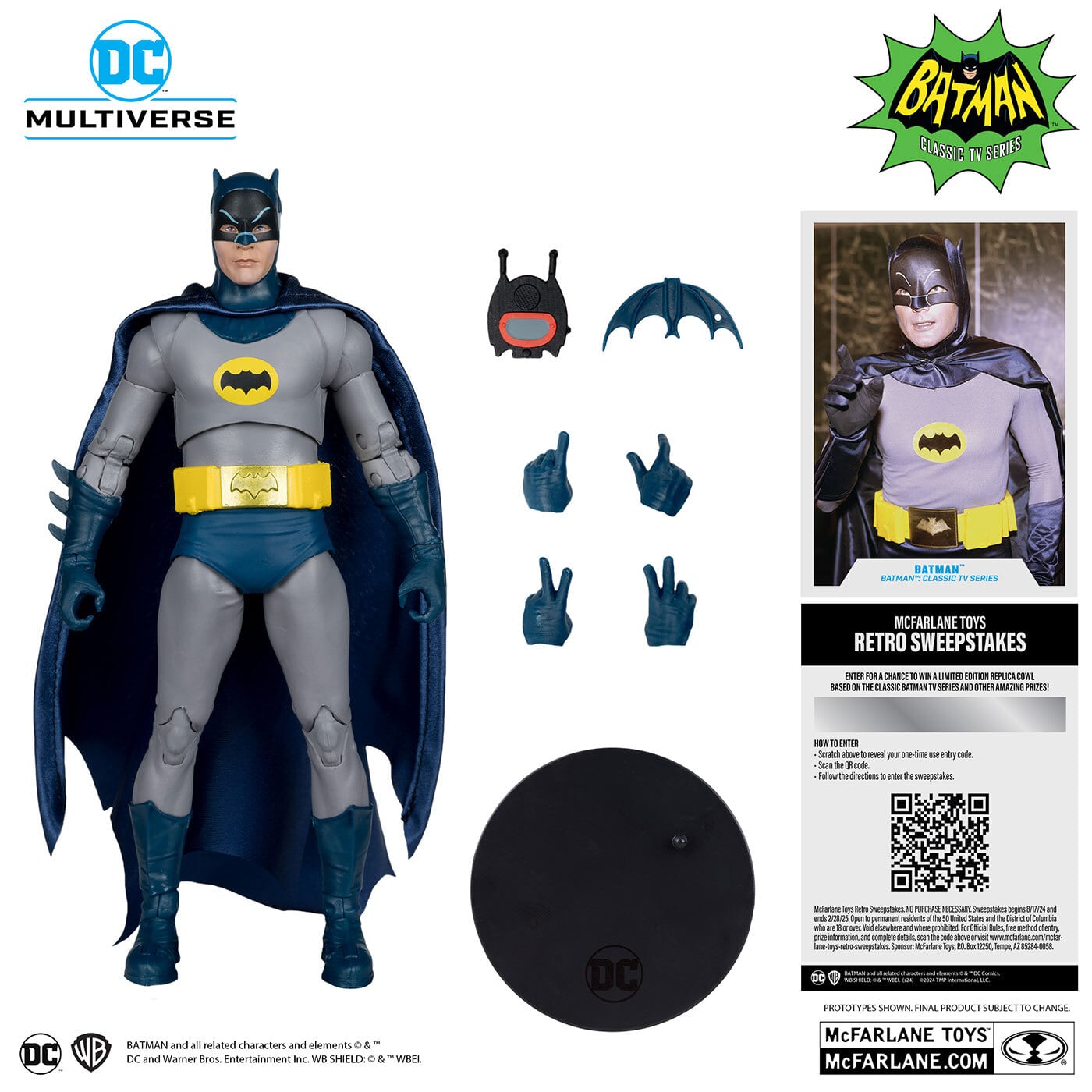 マクファーレン・トイズ DCマルチバース バットマン 1966年 TVシリーズ #291 バットマン 7インチ アクションフィギュア 国内版 未開封