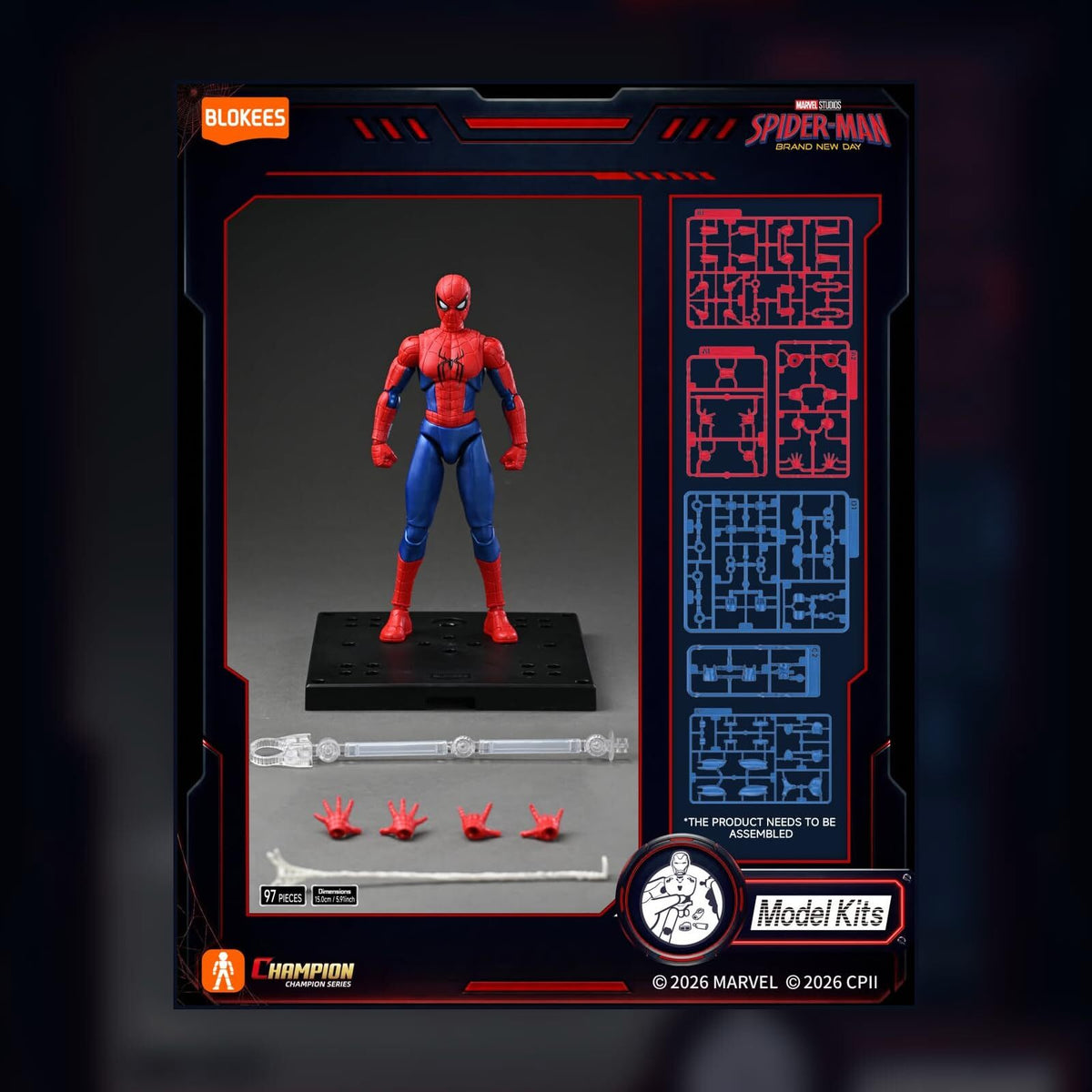ブロッキーズ マーベル スパイダーマン・ブランドニューデイ チャンピオンクラス モデルキット 未開封
