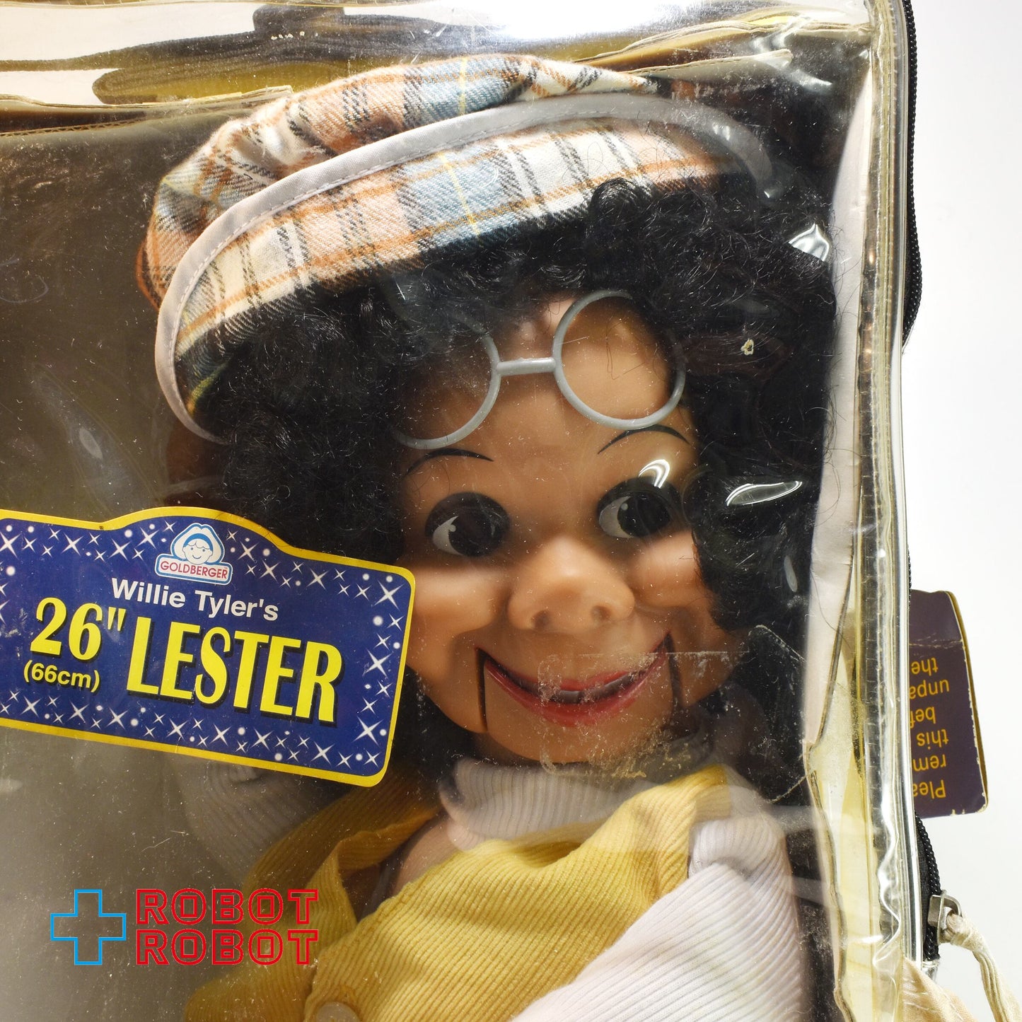 ゴールドバーガー社 レスター 腹話術 人形  66cm バッグ入り1999