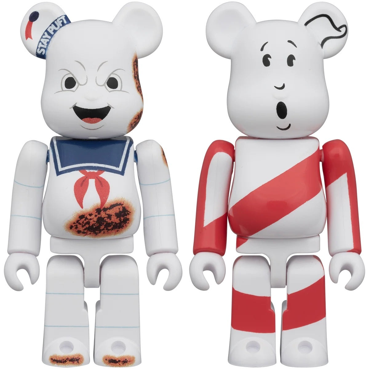 メディコム ベアブリック BE@RBRICK 100% ゴーストバスターズ マシュマロマン 怒り顔 Ver. & ノーゴースト 2体セット 未開封 ４号店商品