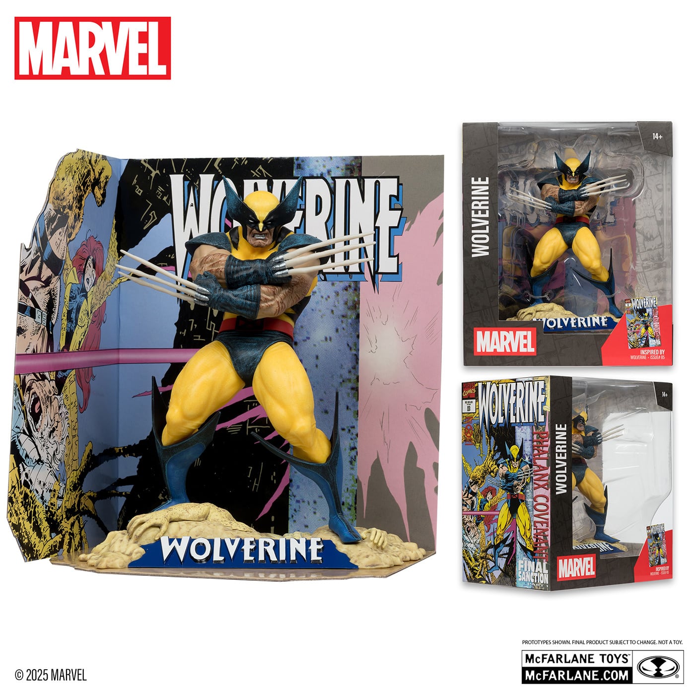 マクファーレン マーベル シーン・フィギュア #026 ウルヴァリン アダム・キューバート / Wolverine Vol.2 #85 1/10 スタチューフィギュア 未開封