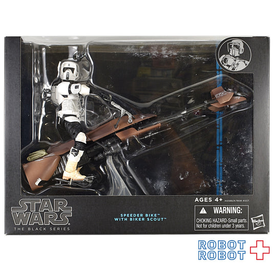スター・ウォーズ ブラックシリーズ ブルー デラックス バイカー・スカウト & スピーダーバイク [ROTJ] 6インチ アクションフィギュア US版 未開封
