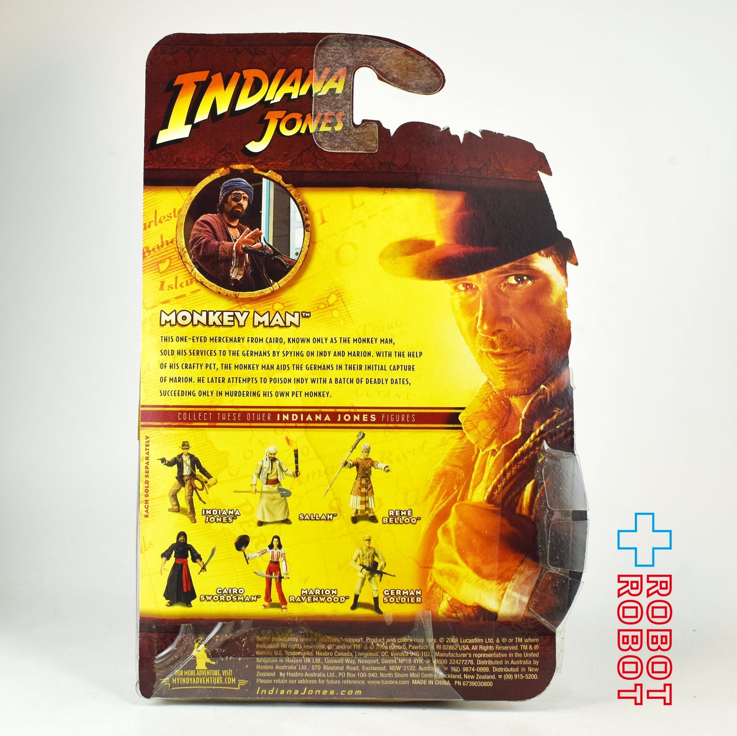 ハズブロ インディ・ジョーンズ モンキーマン ベーシック・フィギュア 2008 未開封