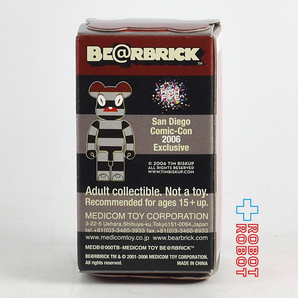 メディコム BE@RBRICK 100％ ベアブリック ティム・ビスカップ CALLI ALPHABEAST 2006 SDCC限定