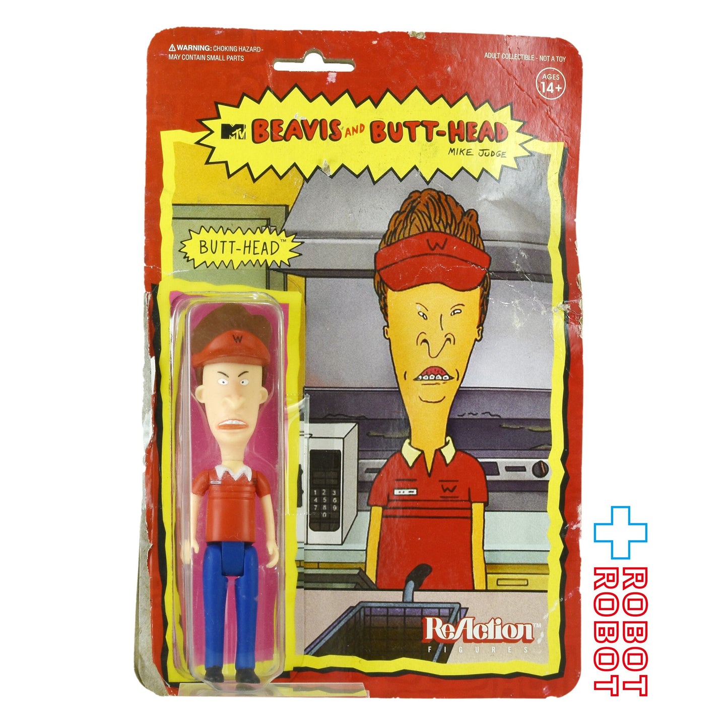 リ・アクション 3.75インチ ビーバス & バットヘッド バットヘッド アクションフィギュア バーガー ワールド 開封 ※難有り