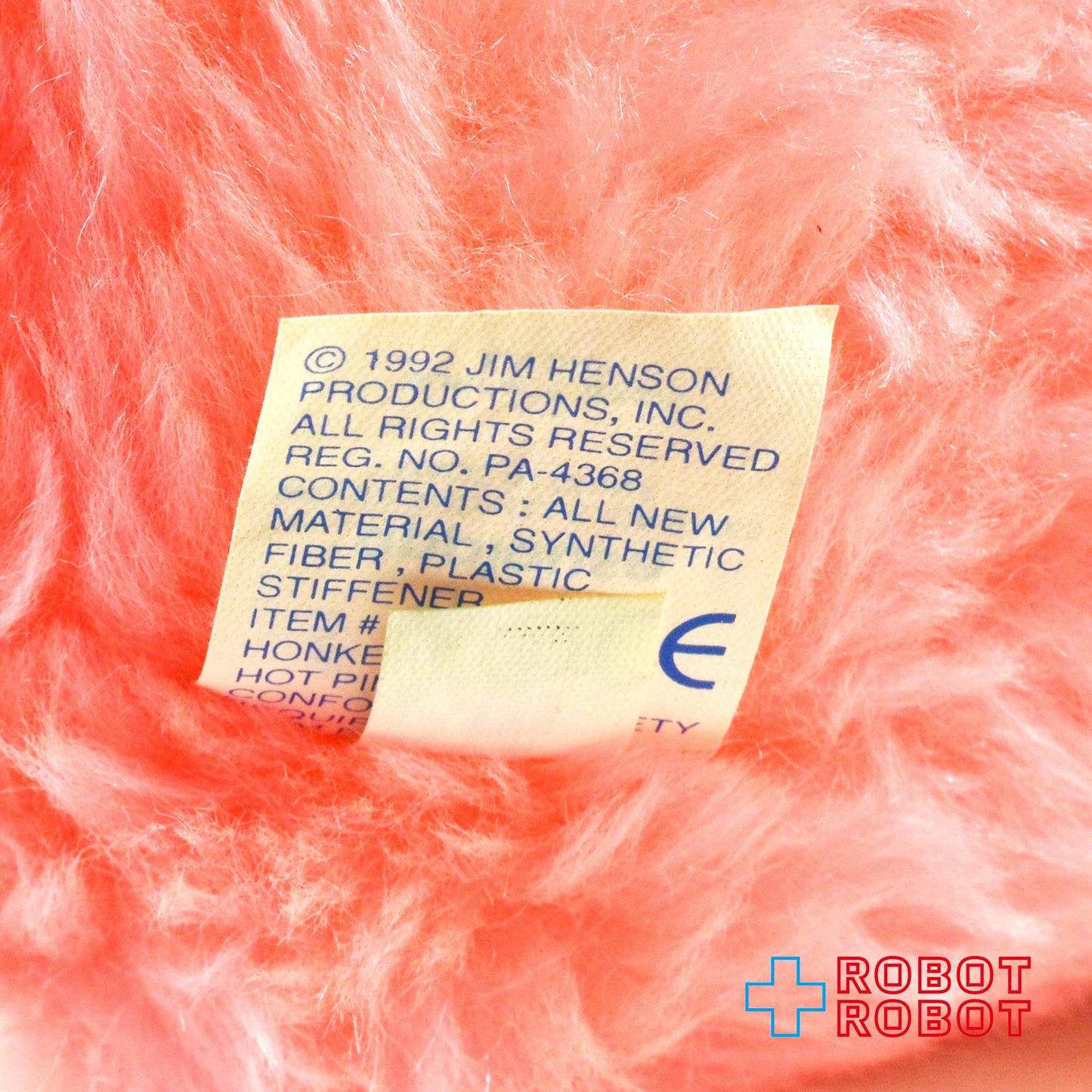 アプローズ社 セサミストリート マペッツ ホンカー ぬいぐるみ人形 1987