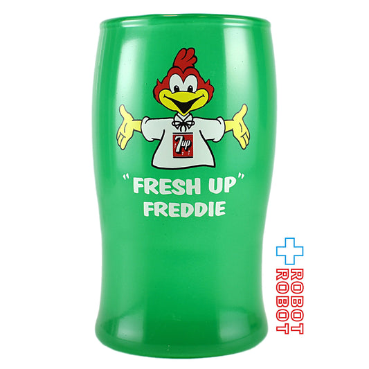 7UP セブンアップ グラス グリーン "FRESH UP" FREDDIE フレッシュアップ フレディ