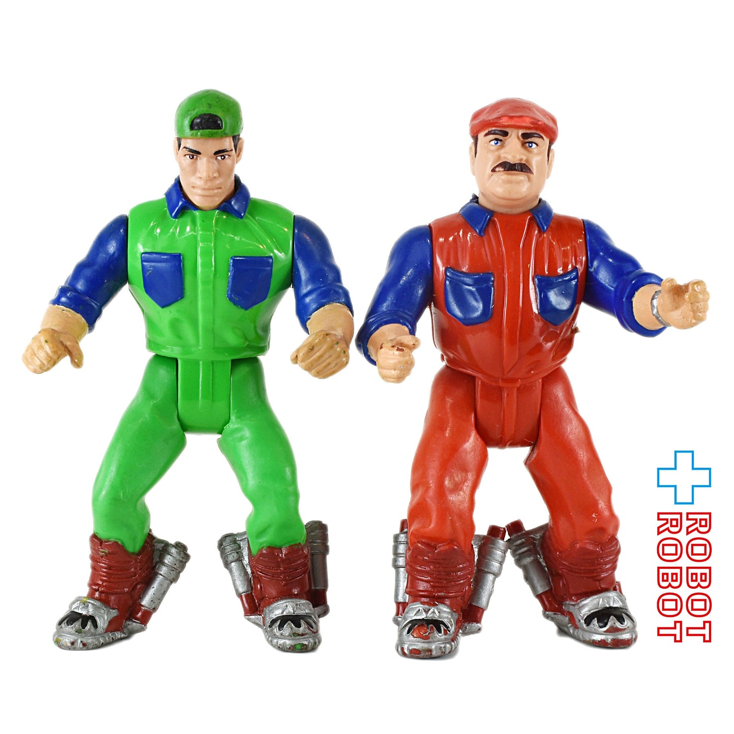 映画版 スーパーマリオ 魔界帝国の女神 マリオとルイージ アクションフィギュア ２体 1993 ERTL社