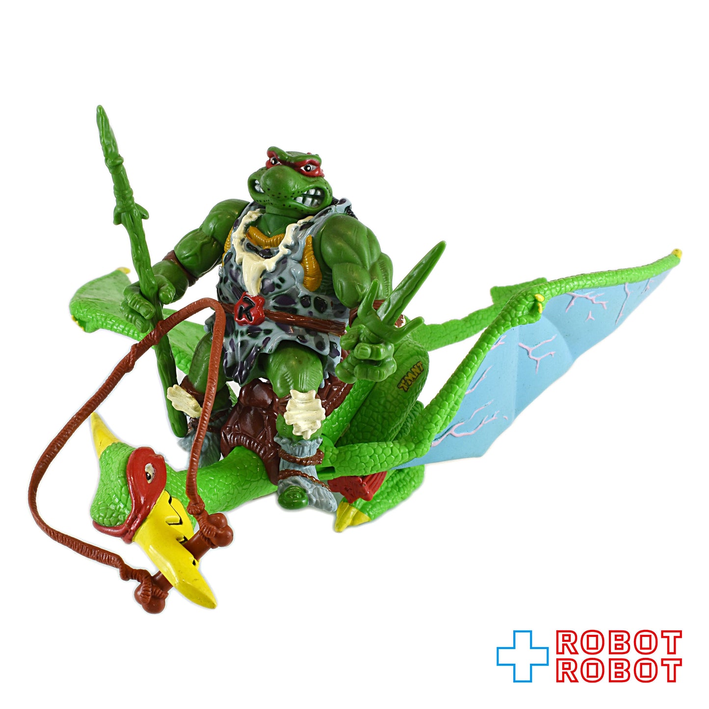 プレイメイツ ティーンエイジ・ミュータント・ニンジャ・タートルズ TMNT ケイブラファエロと恐竜 アクションフィギュア ルース完品