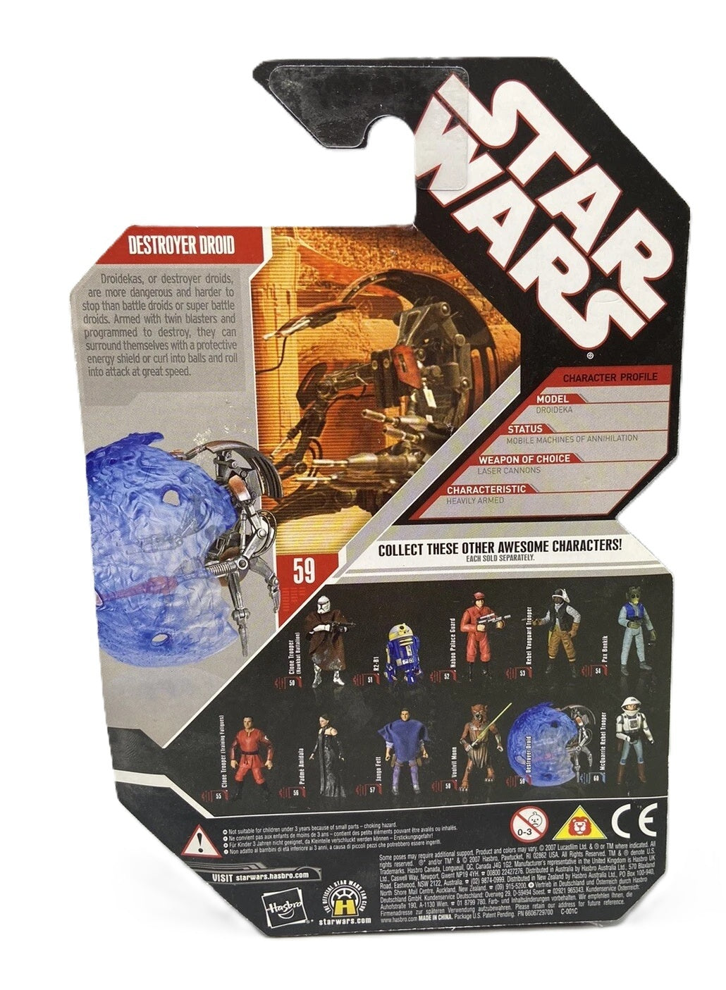 スター・ウォーズ 30th 2007-59 デストロイヤードロイド アクションフィギュア MOC US版