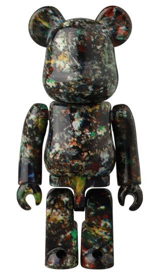メディコム ベアブリック BE@RBRICK 100% [シリーズ 47] ARTIST Jackson Pollock Studio 内袋未開封 カード有り 箱無し ４号店商品