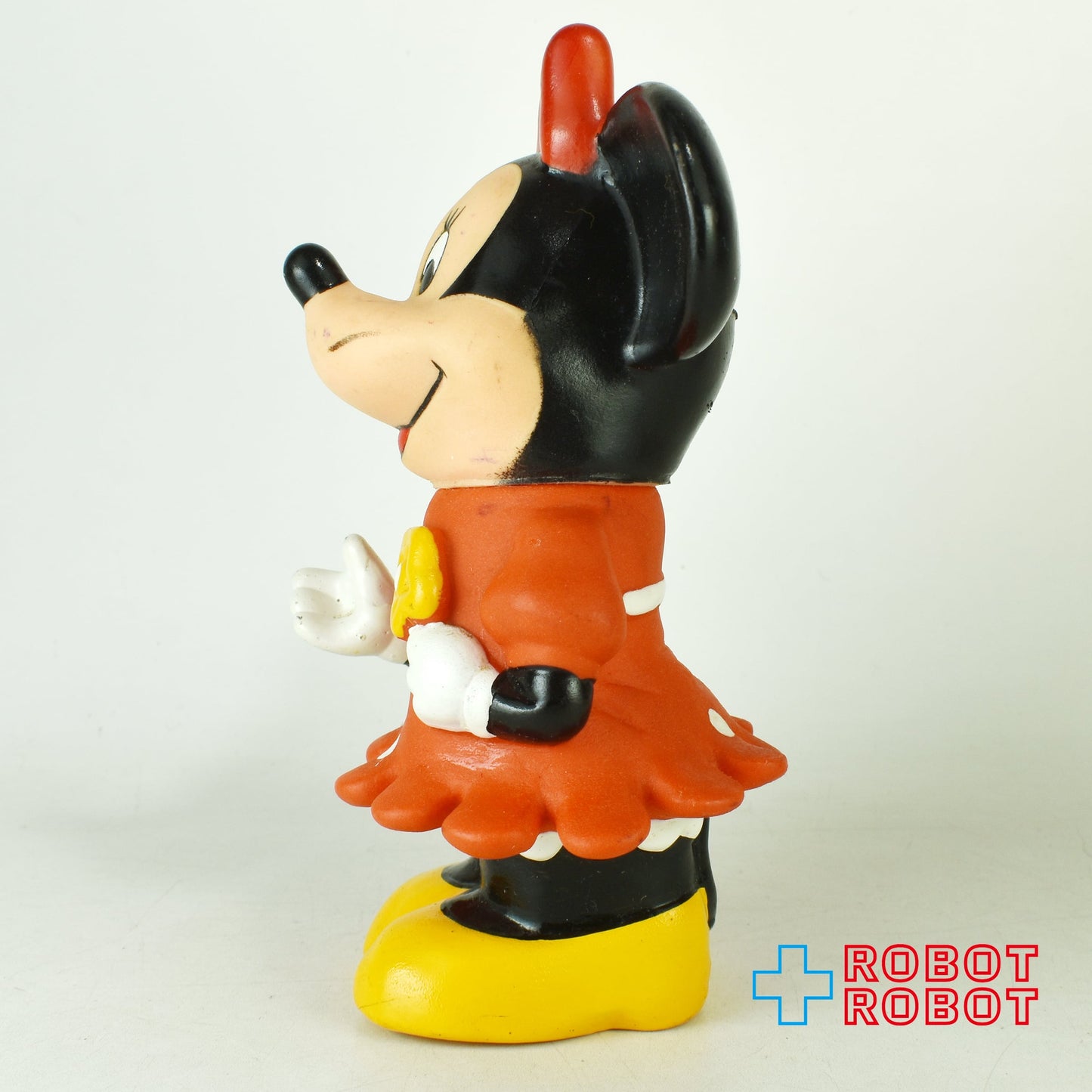 ミニーマウス 花持ち ソフビ貯金箱 香港