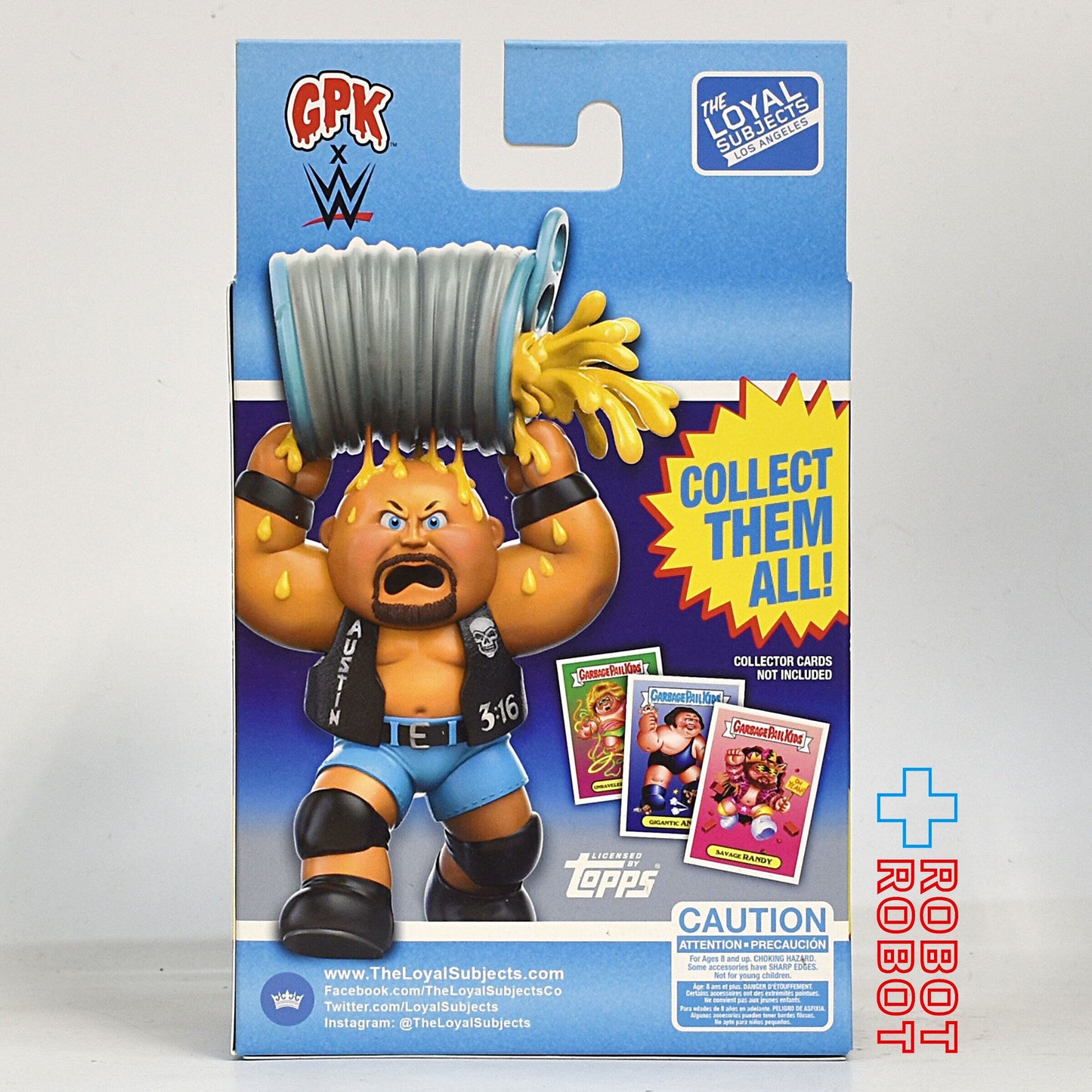 GPK×WWE ガーベッジペイルキッズ シーシング スティーブ ビニールフィギュア (ロイヤルサブジェクト社) 未開封 ※難有り