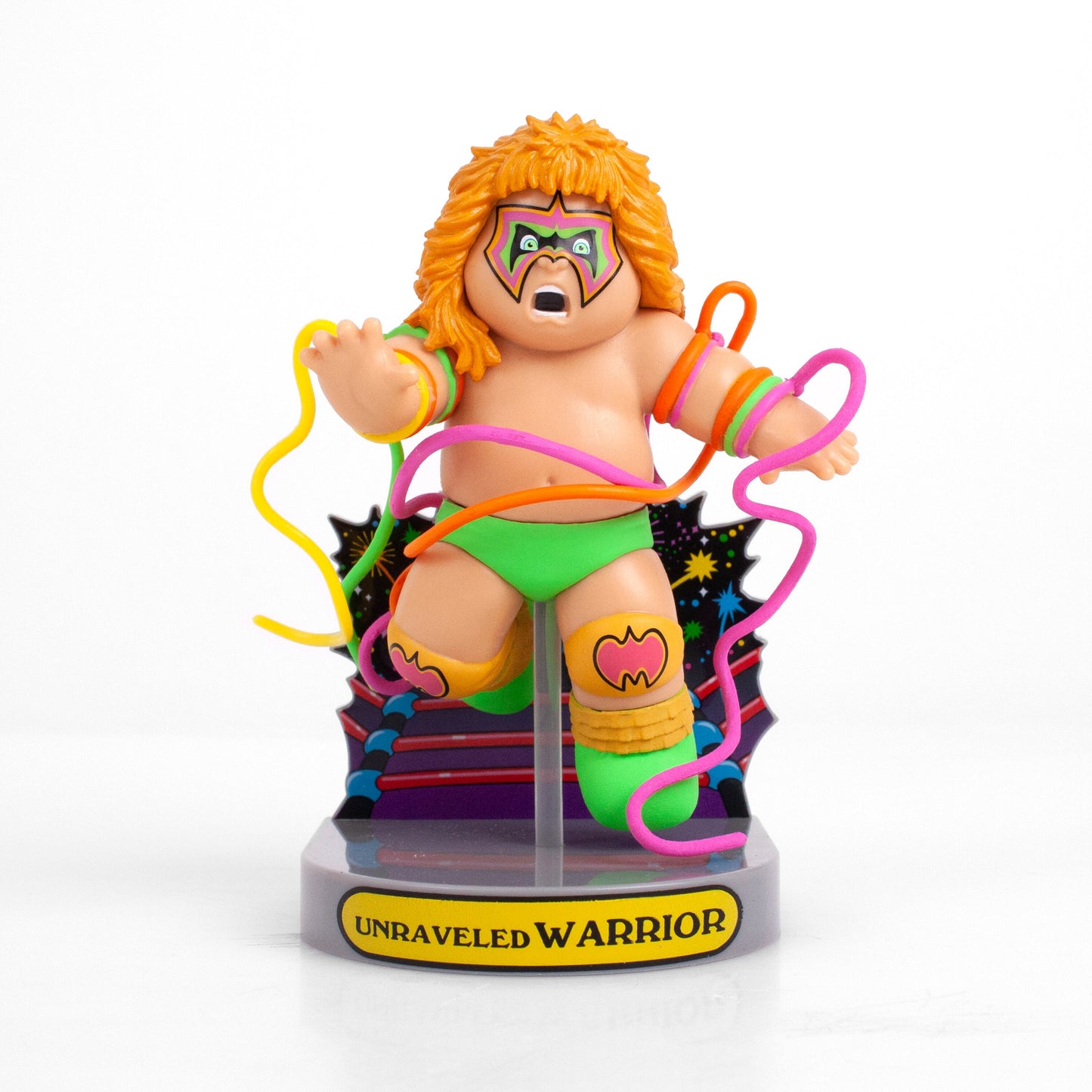 GPK×WWE ガーベッジペイルキッズ アンラヴェルド・ウォーリアー ビニールフィギュア (ロイヤルサブジェクト社) 未開封 ※難あり