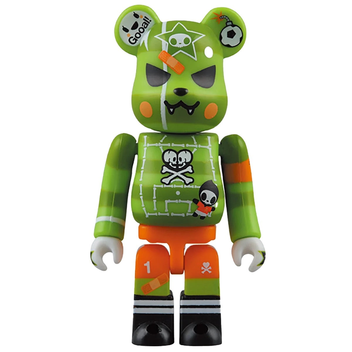 メディコム ベアブリック BE@RBRICK 100% TOKIDOKI 緑 シモーネ・レグノ デザイン ４号店商品