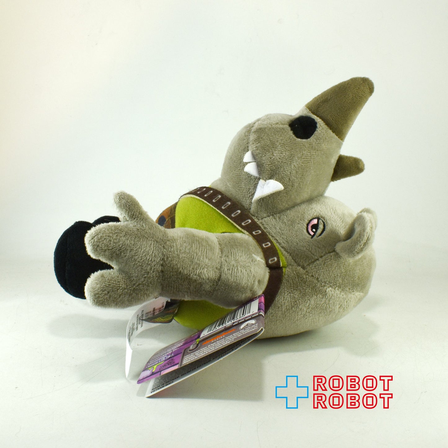 プレイメイツ タートルズ ミュータント・パニック！TMNT ロックステディ ファニープラッシュ ぬいぐるみ人形 紙タグ付き