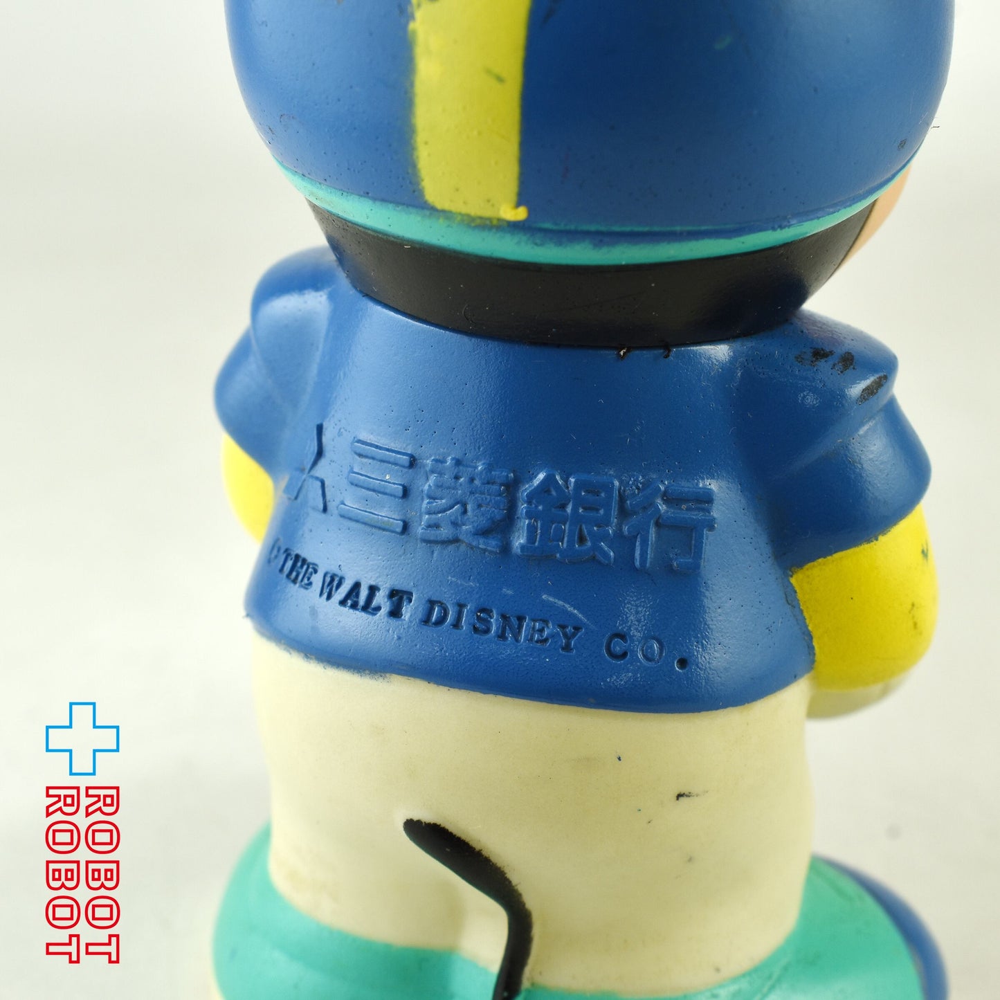 三菱銀行 ディズニー ミッキーマウス アメフト ソフビ貯金箱