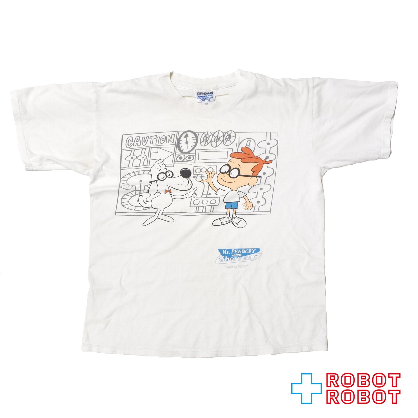 ミスター・ピーボディ＆シャーマン プリントTシャツ 1997 Mサイズ 古着