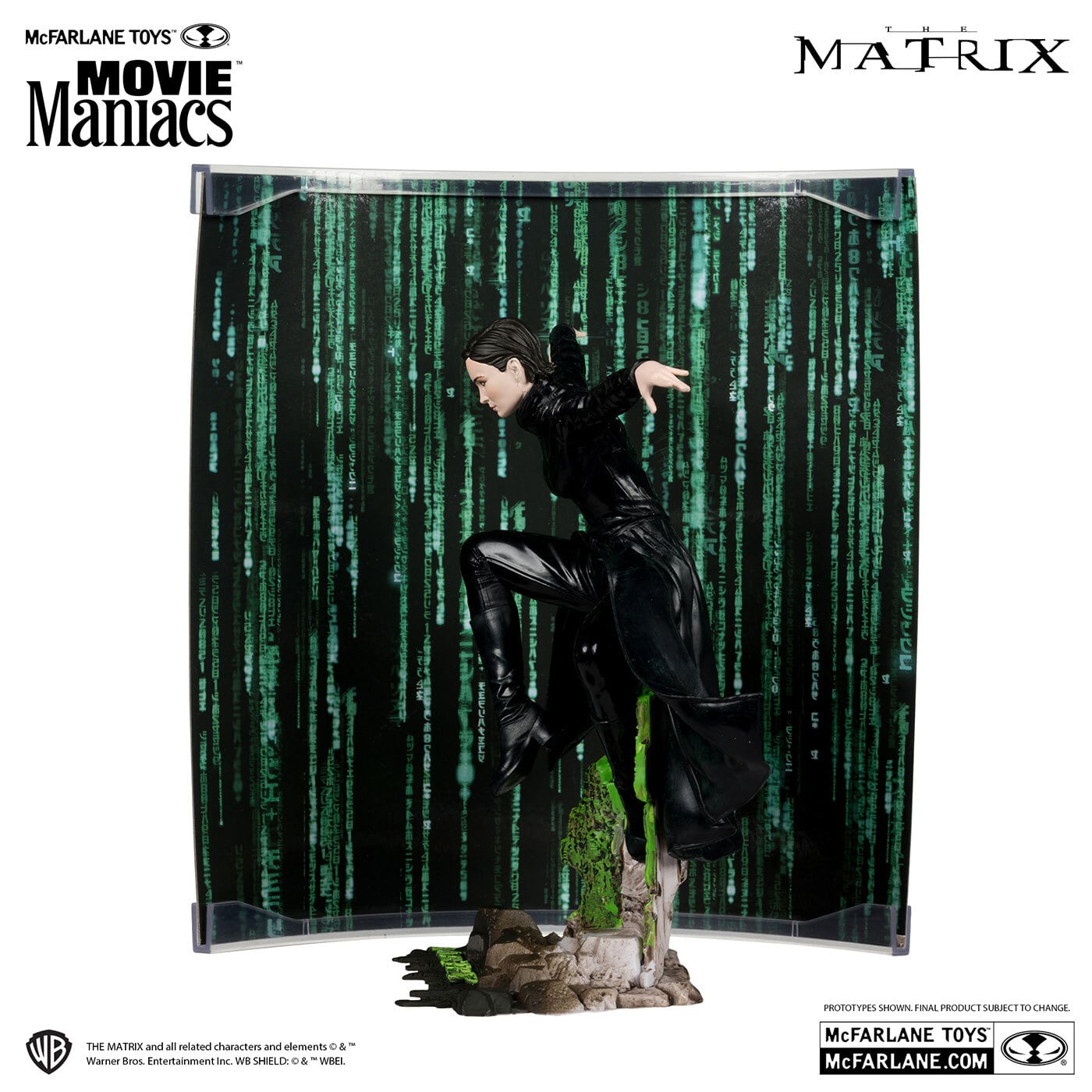 マクファーレントイズ ムービーマニアックス マトリックス トリニティ 6インチ ポーズドスタチュー 未開封