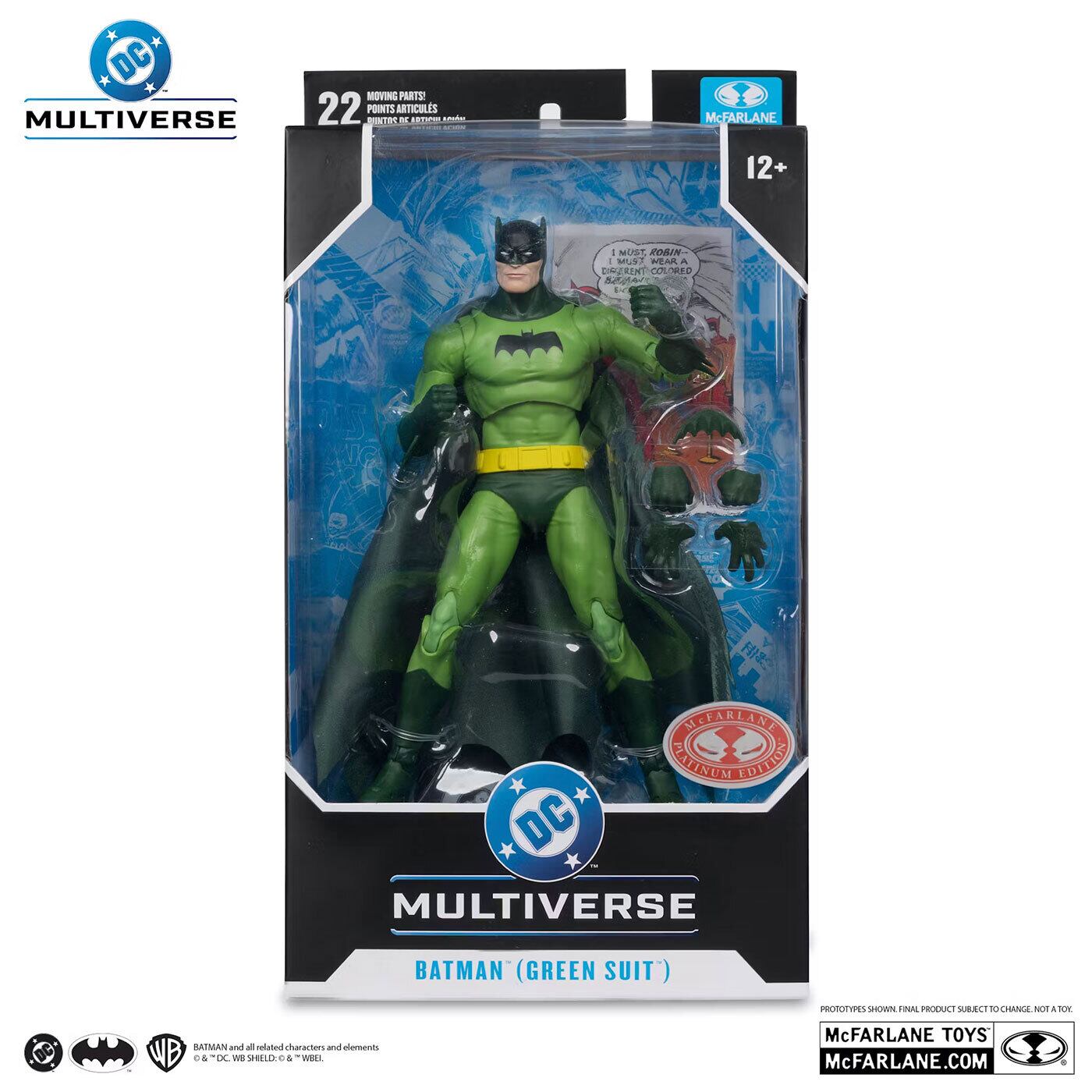 DC マルチバース #334 バットマン グリーン・スーツ コミック/ Detective Comics #241 レッド プラチナム エディション 7インチ アクションフィギュア 国内版 未開封