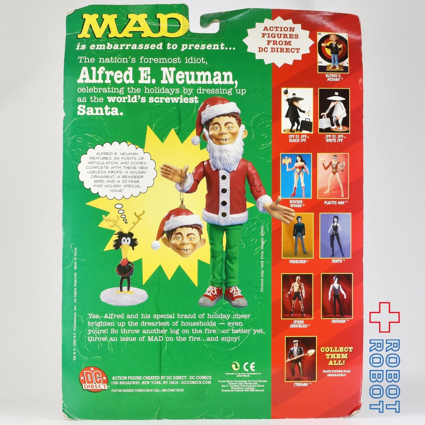 マッドマガジン アルフレッド E ノイマン ハッピーホリデイ サンタ アクションフィギュア