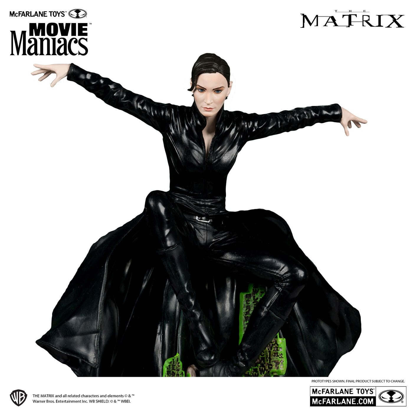 マクファーレントイズ ムービーマニアックス マトリックス トリニティ 6インチ ポーズドスタチュー 未開封