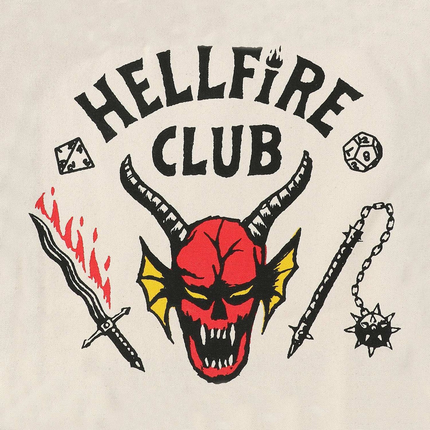 ストレンジャー・シングス HELLFiRE CLUB トートバッグ 紙タグ付き