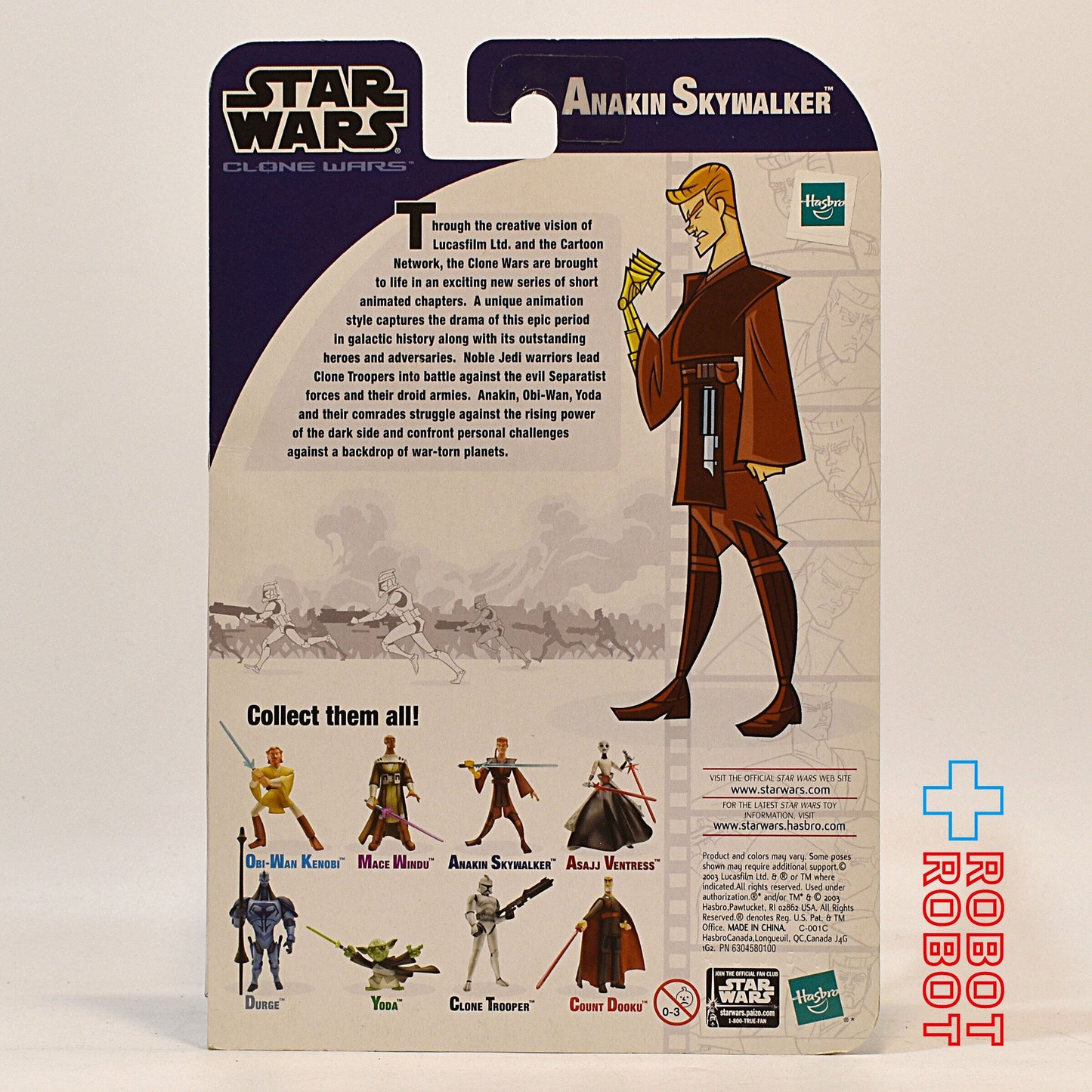 スター・ウォーズ CW2003 クローン・ウォーズ・アニメイテッド アナキン・スカイウォーカー 3.75インチ アクションフィギュア 未開封