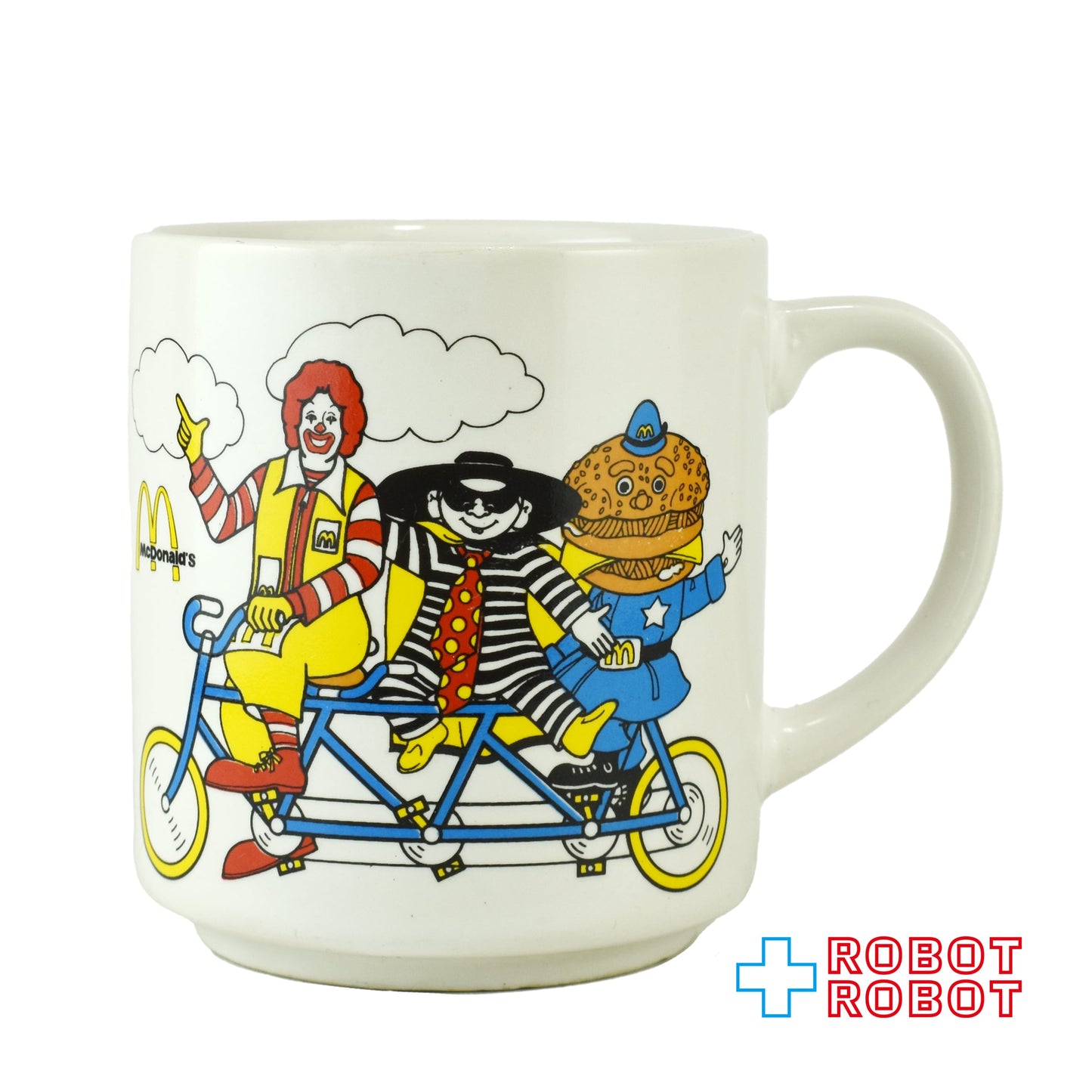 日本マクドナルド ロナルド ハンバーグラー ビッグマックポリス 自転車 マグカップ 1980