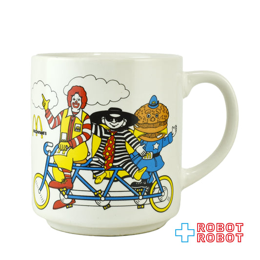日本マクドナルド ロナルド ハンバーグラー ビッグマックポリス 自転車 マグカップ 1980