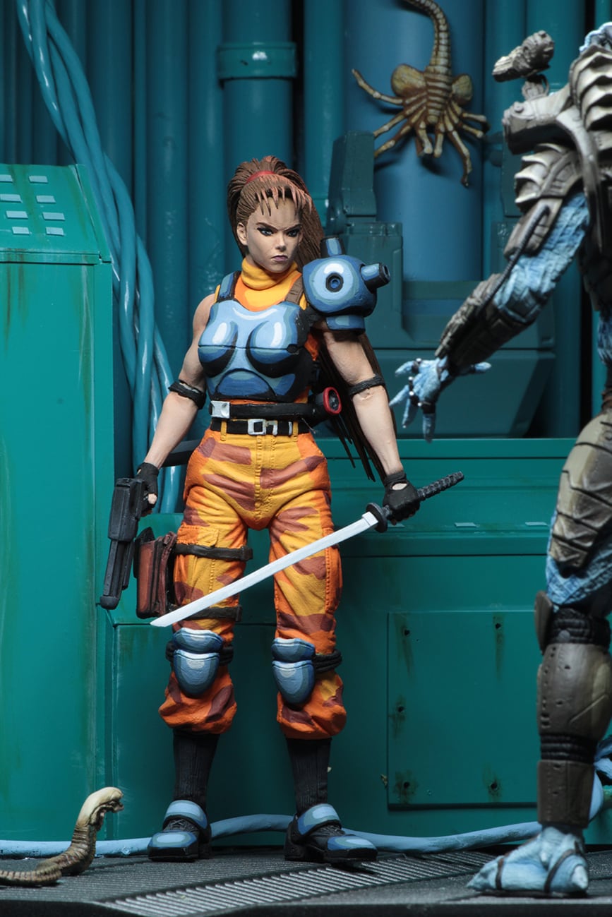 ネカ NECA エイリアン VS プレデター アーケード ダッチ・シェーファー＆リン・クロサワ 7インチ アクションフィギュア 未開封