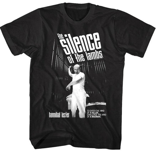 羊たちの沈黙 ハンニバル・レクター グラフィック Tシャツ ブラック アメリカンクラシックス