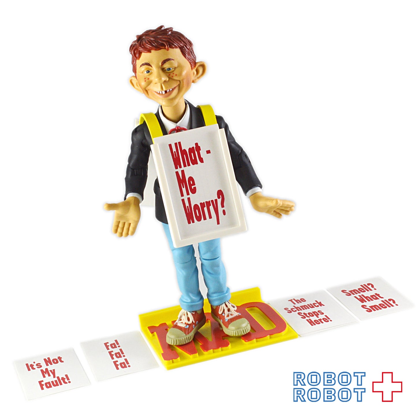 マッドマガジン おばかフレーズのサンドイッチマン 黒ジャケット アクションフィギュア 未開封