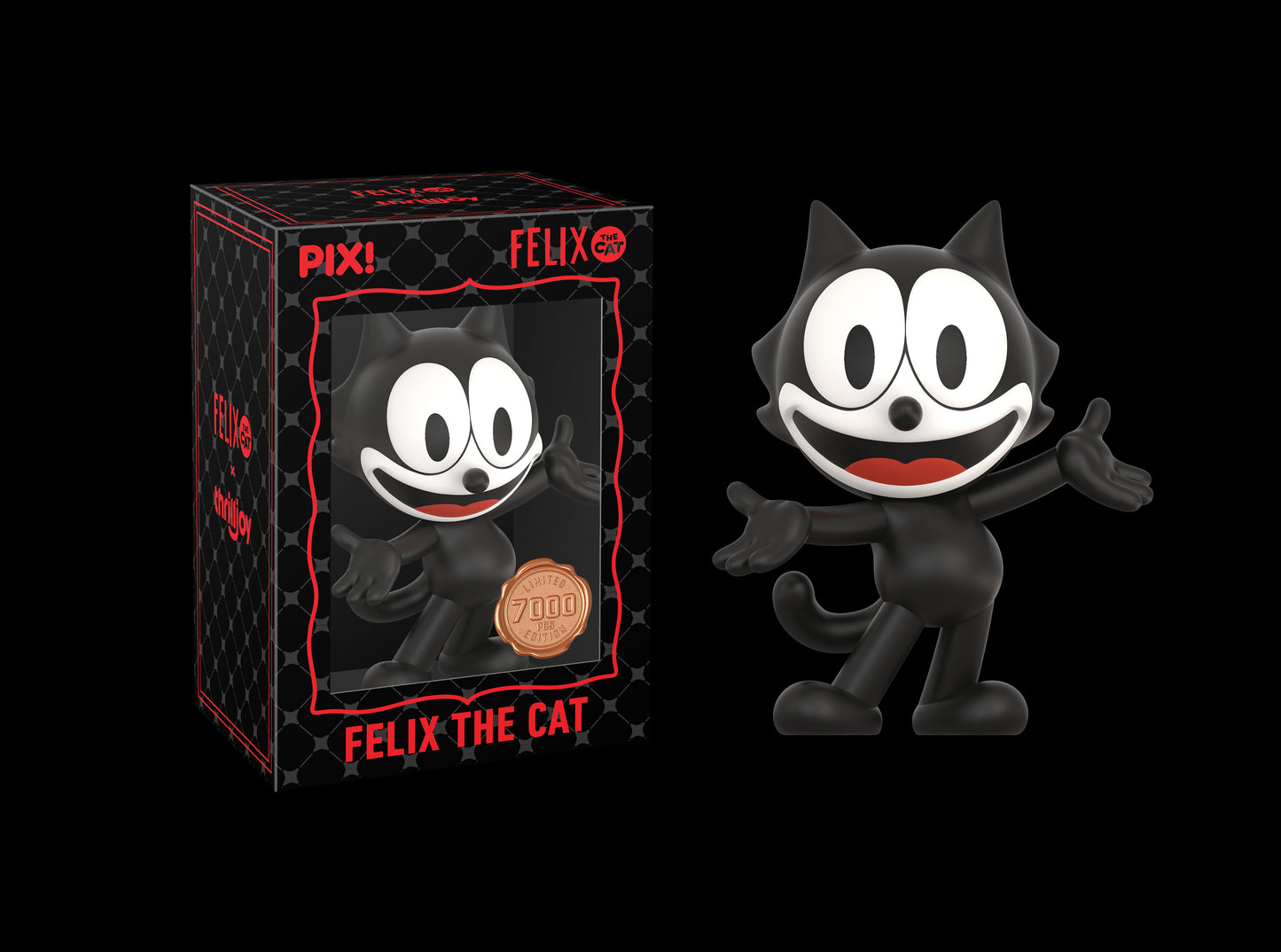 スリルジョイ PIX ピックス フィリックス・ザ・キャット ビニールフィギュア 箱付