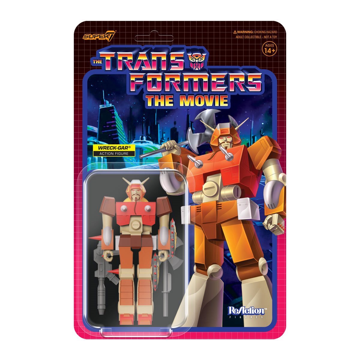 リ・アクション 超ロボット生命体トランスフォーマー ウェーブ6 レックガー G1 4インチ アクションフィギュア (スーパー7) 未開封