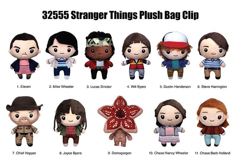 モノグラム プラッシュ バッグ クリップ ストレンジャー・シングス シリーズ1 1パック 未開封