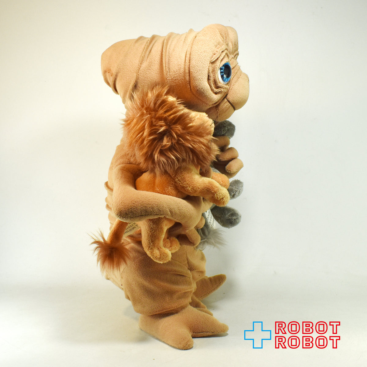 USJ E.T. ぬいぐるみ w/ライオンとゾウのぬいぐるみ ぬいぐるみ人形 40センチ 紙タグ付き