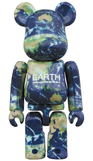 メディコム BE@RBRICK ベアブリック 100% & 400% スペースシャトル プログラム 40周年 EARTH 未開封 ４号店商品