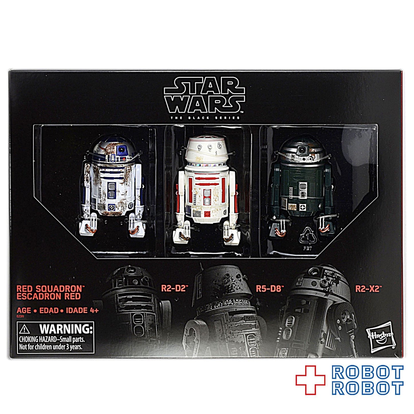 スター・ウォーズ ブラックシリーズ 限定 2018 レッド中隊ドロイド R2-D2 R2-X2 R5-D8 [ANH] 6インチフィギュア 3パック