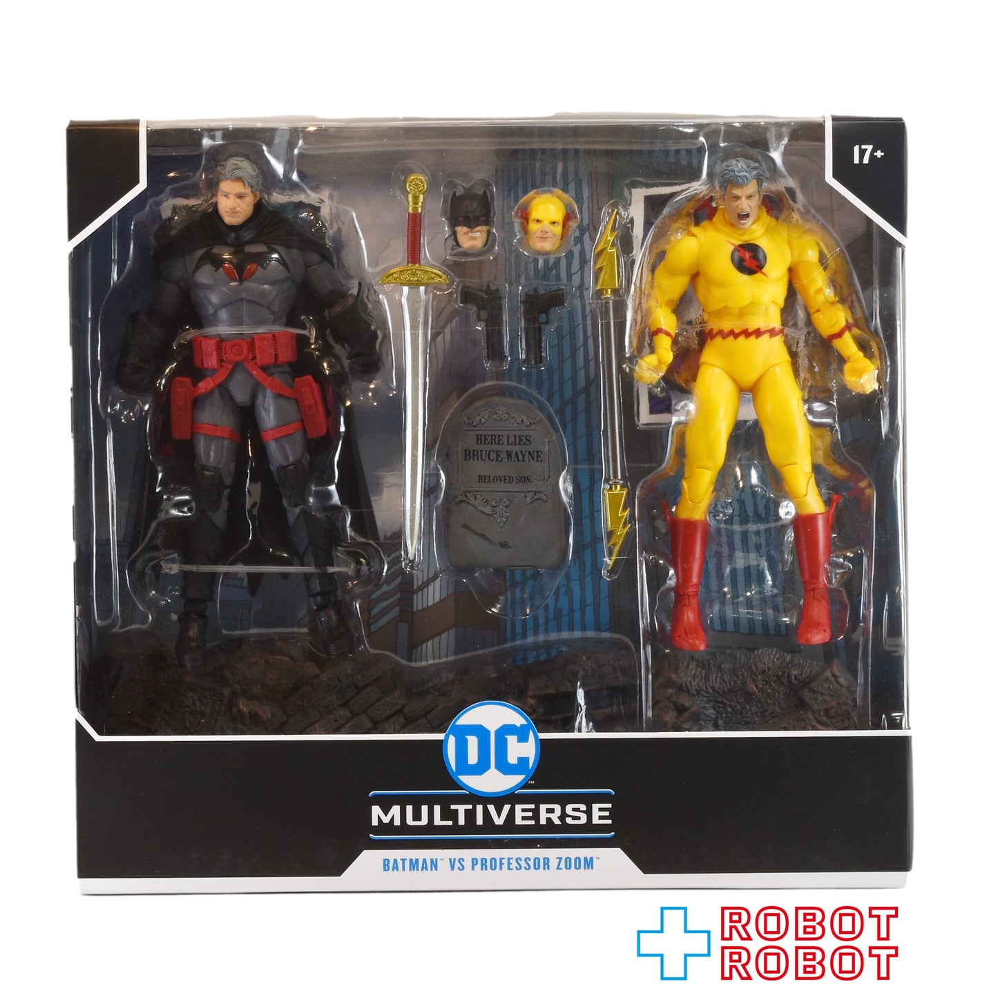 マクファーレン・トイズ DCマルチバース トーマス・ウェイン バットマン and プロフェッサー・ズーム (フラッシュポイント) 2パック 7インチ アクションフィギュア 未開封