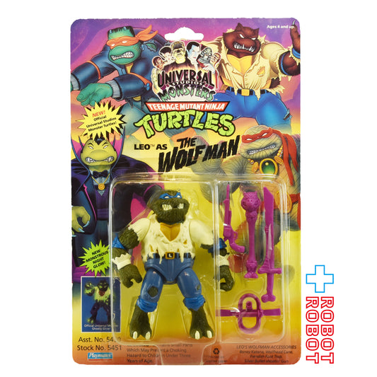 プレイメイツ  ニンジャ・タートルズ レオ as ウルフマン 狼男 アクションフィギュア 1993 未開封